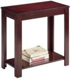 True Furniture Sheesham Wood Bedside Table For Bedroom | Mahogany Finish Solid Wood Bedside Table