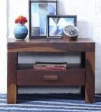 True Furniture Sheesham Wood Storage Bedside End Table For Bedroom Solid Wood Bedside Table