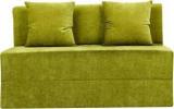 Uberlyfe 2 Seater Sofa Cum Bed Chenille Fabric 4' X 6' Feet Washable Cover With 2 Cushions Double Sofa Bed