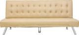 Uberlyfe Cardiff Three Seater Sofa Cum Bed Beige Double Engineered Wood Sofa Bed