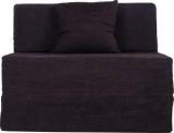 Uberlyfe One Seater Sofa Cum Bed Jute Fabric Washable Cover Perfect For Guests Single Sofa Bed