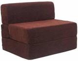 Uberlyfe Sofa Cum Bed Perfect For Guests Fabric Washable Cover Dotted Brown| 3' X 6' Feet SCB 001731 DOT BR Single Sofa Bed