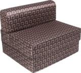 Uberlyfe Sofa Cum Bed Perfect For Guests Poly Cotton Fabric Washable Cover Dark Brown| 3' X 6' Feet. Single Sofa Bed