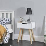 Uhud Crats Bedside Table For Bedrooms, Side Table With Storage Drawer For Living Room Engineered Wood Bedside Table