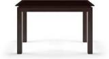 Urban Ladder Diner Glass Top Solid Wood 4 Seater Dining Table