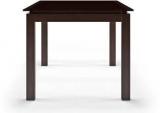 Urban Ladder Diner Glass Top Solid Wood 6 Seater Dining Table