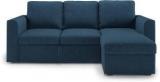 Urban Ladder Kowloon Sectional Sofa Cum Bed With Storage Double Metal, Fabric Sofa Bed