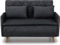 Urban Ladder Makati Single Solid Wood, Fabric Sofa Bed