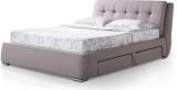 Urban Ladder Stanhope Upholstered Engineered Wood Queen Bed With Storage