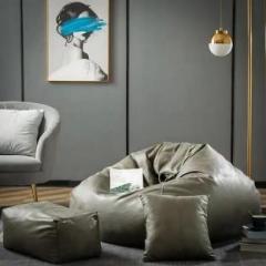 Urban Style Decore 4XL Suede Bean Bag With Beans Filled Teardrop Bean Bag With Bean Filling