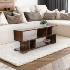 Usha Shriram Brown Wooden Centre/Coffee Table| Office, Living & Bedroom| EasyToClean| Quality Engineered Wood Coffee Table