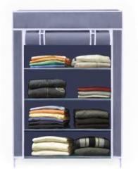 Valtior 4 layer grey High Bond PC Collapsible Wardrobe