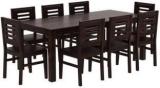 Varsha Furniture Solid Wood 8 Seater Dining Set For Dining Room & Kitchen| Rosewood|Walnut Finish Solid Wood 8 Seater Dining Table