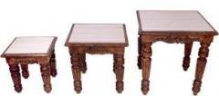 Vas Collection Home WAZV00394 Solid Wood Side Table