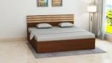 Vcreatestore Engineered Wood Queen Box Bed