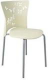 Ventura Armless Cafetaria Chair In Ivory Colour