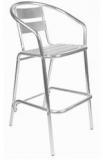 Ventura Bar Chair In Silver Colour