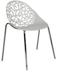 Ventura Elegantly Designed White VisitorChair