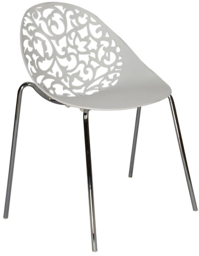 Ventura Elegantly Designed White VisitorChair