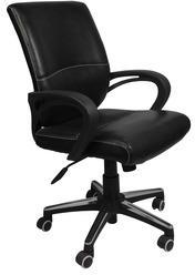 Ventura Ergonomic Medium Back Chair In Black Colour