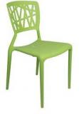 Ventura Moulded Hard Plastic Chair In Green Colour