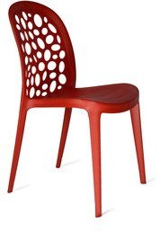 Ventura Patterned Red VisitorChair