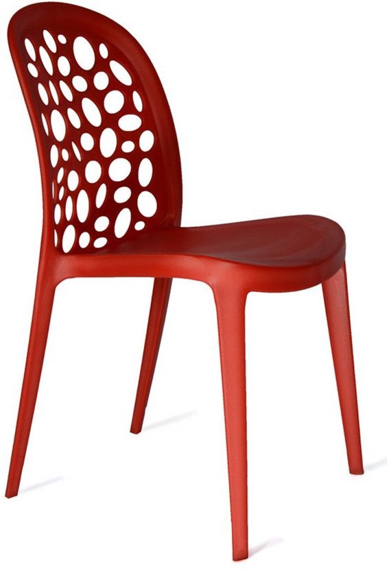 Ventura Patterned Red VisitorChair