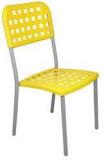 Ventura Plastic Chair In Yellow Colour