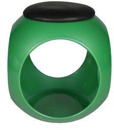 Ventura Play Stool In Green Colour With Black Cushion