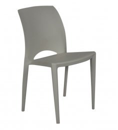 Ventura Solid White Dining Chair