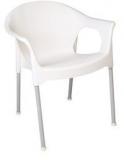 Ventura SpaciouWhite Cafeteria Chair