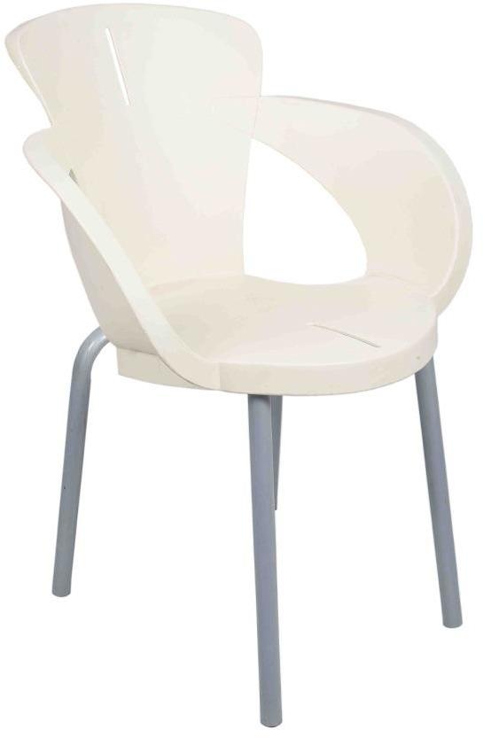 Ventura Wing Arm Cafetaria Chair in White Colour