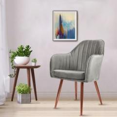 Vergo Plush Accent Chair for Living Room, Bedroom, Study Room, Cafes | Velvet Fabric Dining Chair