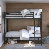 Vibrant Interior AJIRA BLACK Metal Bunk Bed