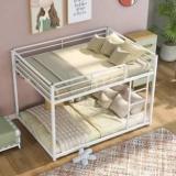 Vibrant Interior Marya White Natural Fiber Bunk Bed