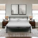 Vibrant Interior MEJII Metal King Bed