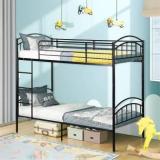 Vibrant Interior SHALIN Black Metal Bunk Bed