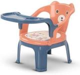 Vicky Plastic Baby Chair For Kids/feeding Chair, Upto 20kgs, 1 3 Years Orange And Blue Plastic Chair