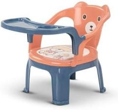 Vicky Plastic Baby chair for kids/feeding chair, upto 20kgs, 1 3 years Orange and Blue Plastic Chair