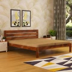 Vinod Furniture Solid Sheeesham Wood King Size Bed Without Storage For Bedroom/ Kids room \ Solid Wood King Bed