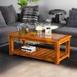 Vinod Furniture Solid Sheesham Wood Glass Top Coffee Table For Living Room/ Hotel/ Caf | Solid Wood Coffee Table