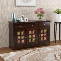 Vinod Furniture Solid Sheesham Wood MARWAR STYLE Side Board | Cabinet Drawer | Solid Wood Free Standing Cabinet