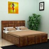 Vintej Home Solid Wood Queen Box Bed