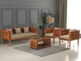 Waitrose Wooden 5 Seater Sofa Set For Living Room & Drawing Room, Capacity: Five Seater Fabric 3 + 1 + 1 Sofa Set