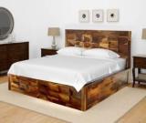 Wake Up Arcadia Sheesham Bed With Storage Solid Wood Queen Box Bed