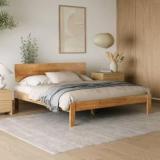 Wakefit Swirl Solid Wood King Bed