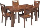 Waywood Premium Dining Room Furniture Wooden Dining Table With 4 Chairs Solid Wood 4 Seater Dining Table