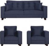 Westido Banu Chicik2 Fabric 3 + 1 + 1 Blue Sofa Set