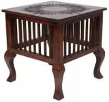 Wiwe Shopee Wiwe Shopee Wooden Handmade Flower design coffee Table for Living & Bedroom Stool