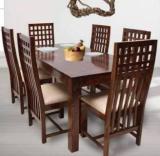 Wood Affair Premium Dining Room Furniture Wooden Dining Table with 6 Chairs Solid Wood 6 Seater Dining Table